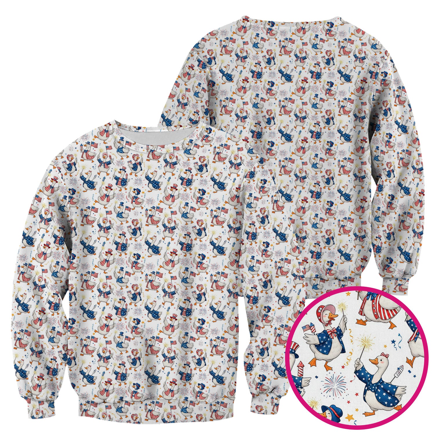 Goose America Medical Print Scrub Top, Breathable Fabrics Nursing Uniform