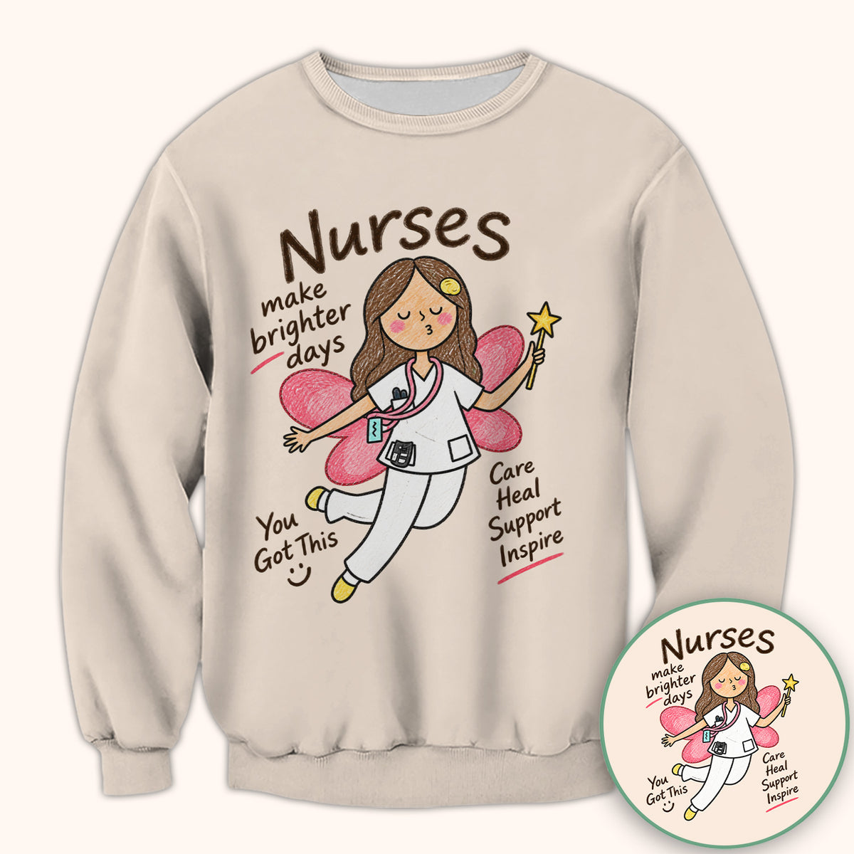 Nurses Make Brighter Days Fairy T-Shirt