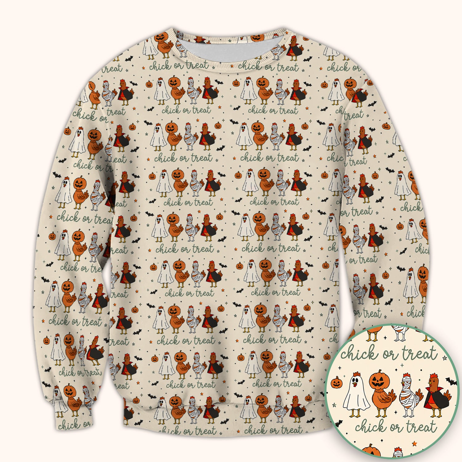 Funny Chick Or Treat Season Scrub Top, Comfortable Scrubs for Nurses