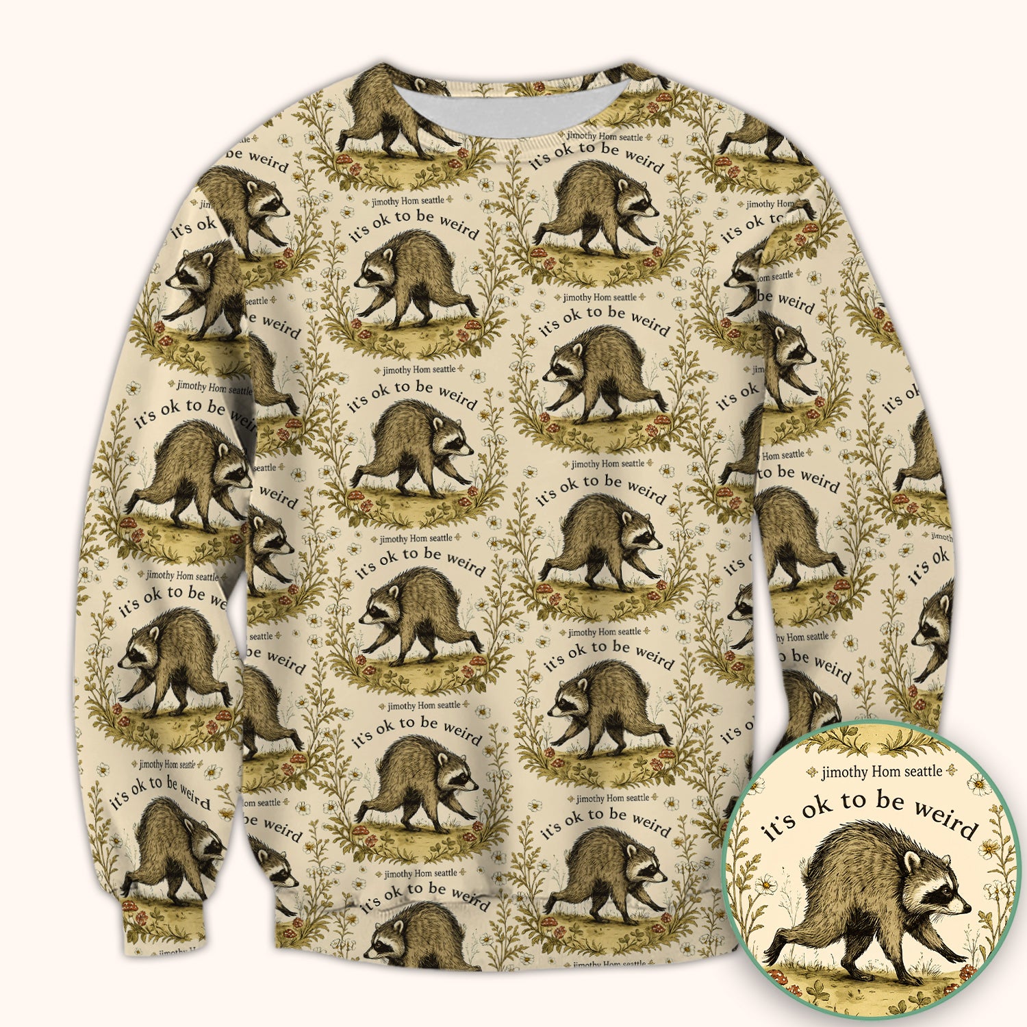 It's OK To Be Weird with Jimothy Scrub Top, Comfortable Scrubs for Nurses