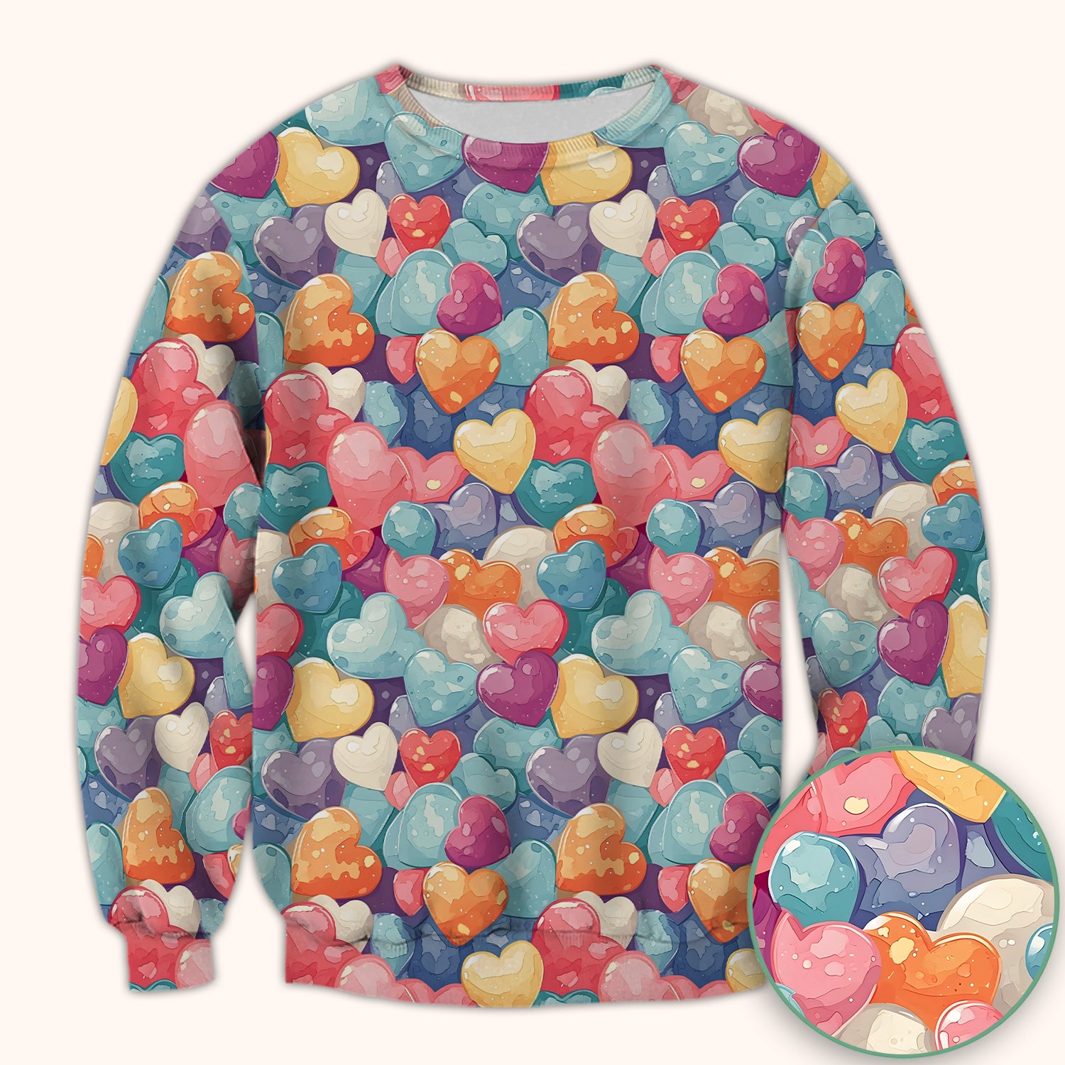 Sweet Valentine Heart Pediatric Pattern Scrub Top, Comfortable Scrubs for Nurses