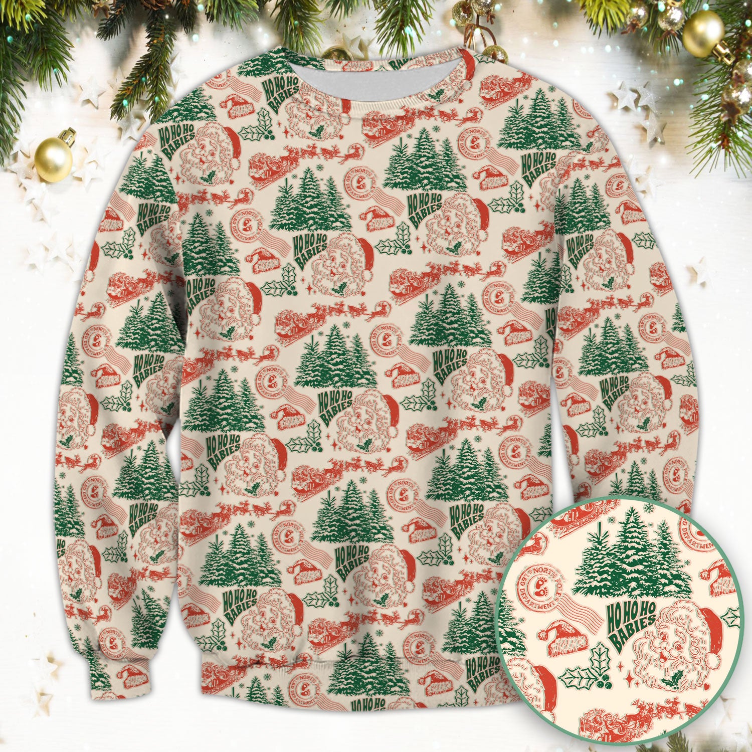 Christmas Santa Scrub Top, Vintage Holiday Nurse Shirt, Festive Medical Uniform For Nursing
