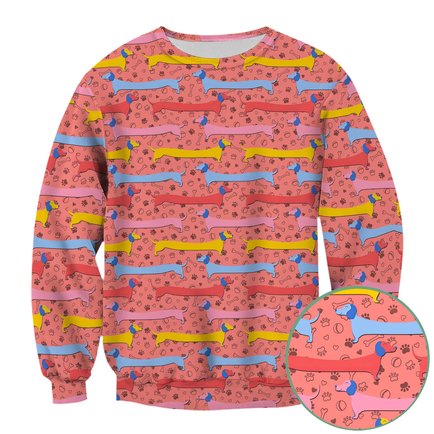 Funny Wiener Dog Scrub Shirt for Women - Dachshund Nurse Top - Cute Sausage Dog Medical Shirt