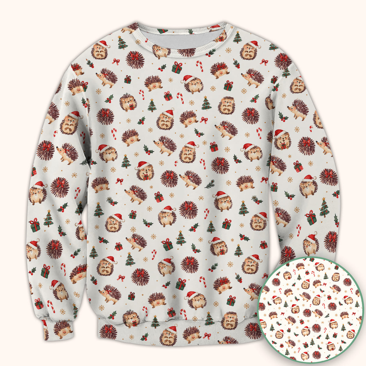 Christmas Hedgehogs And Gifts Scrub Top, Comfortable Scrubs for Nurses