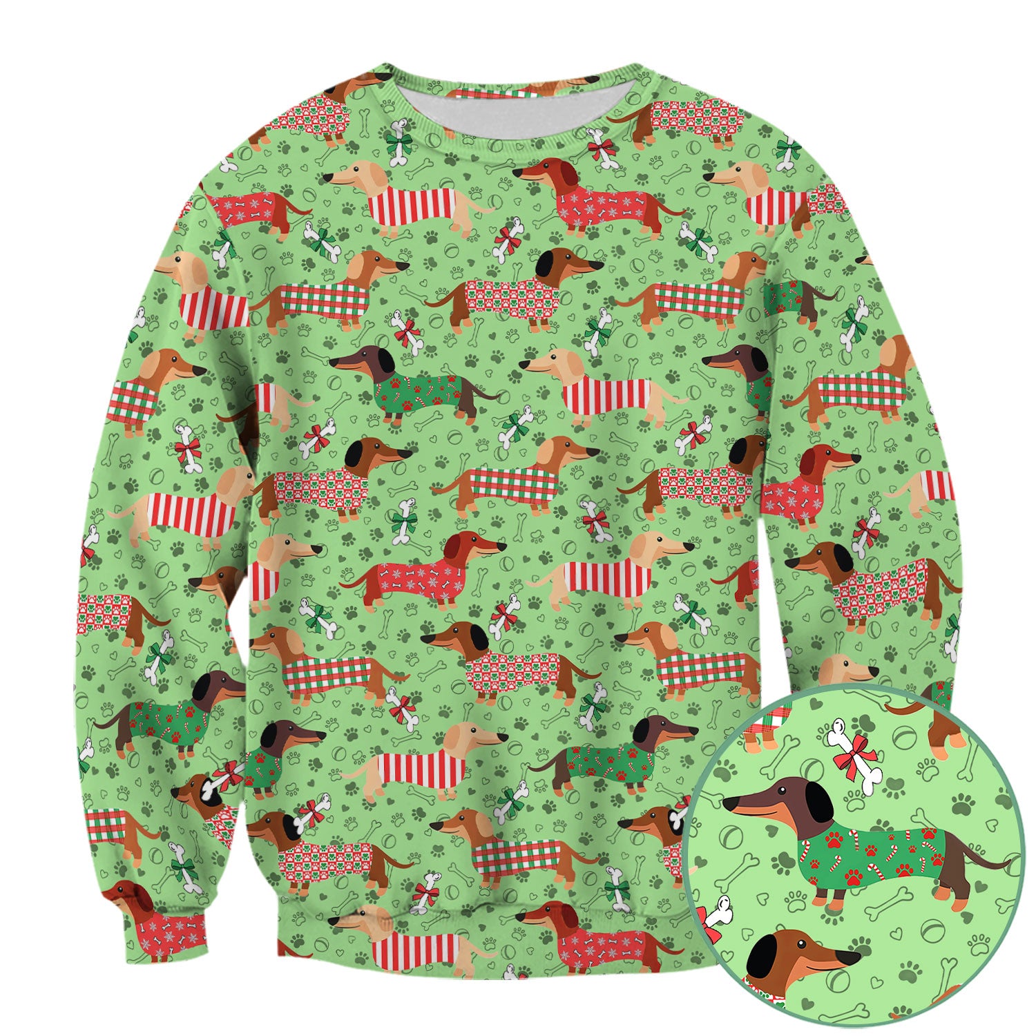 Christmas Dachshund Scrub Top for Nurses - Funny Wiener Dog Medical Shirt Multi Color - Cute Puppy Lover Gift for RN LPN CNA