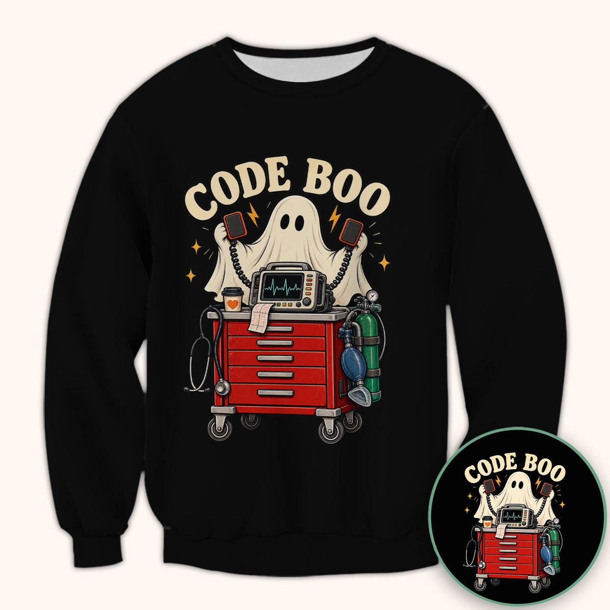 Funny Halloween Code Boo Ghost T-Shirt