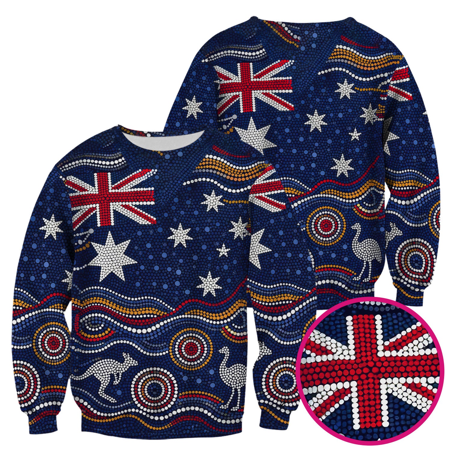 Australian Aboriginal Art Pattern Nurse Scrub Top, Kangaroo Dot Nurses Shirt For Women, Breathable Fabrics Nursing Uniform