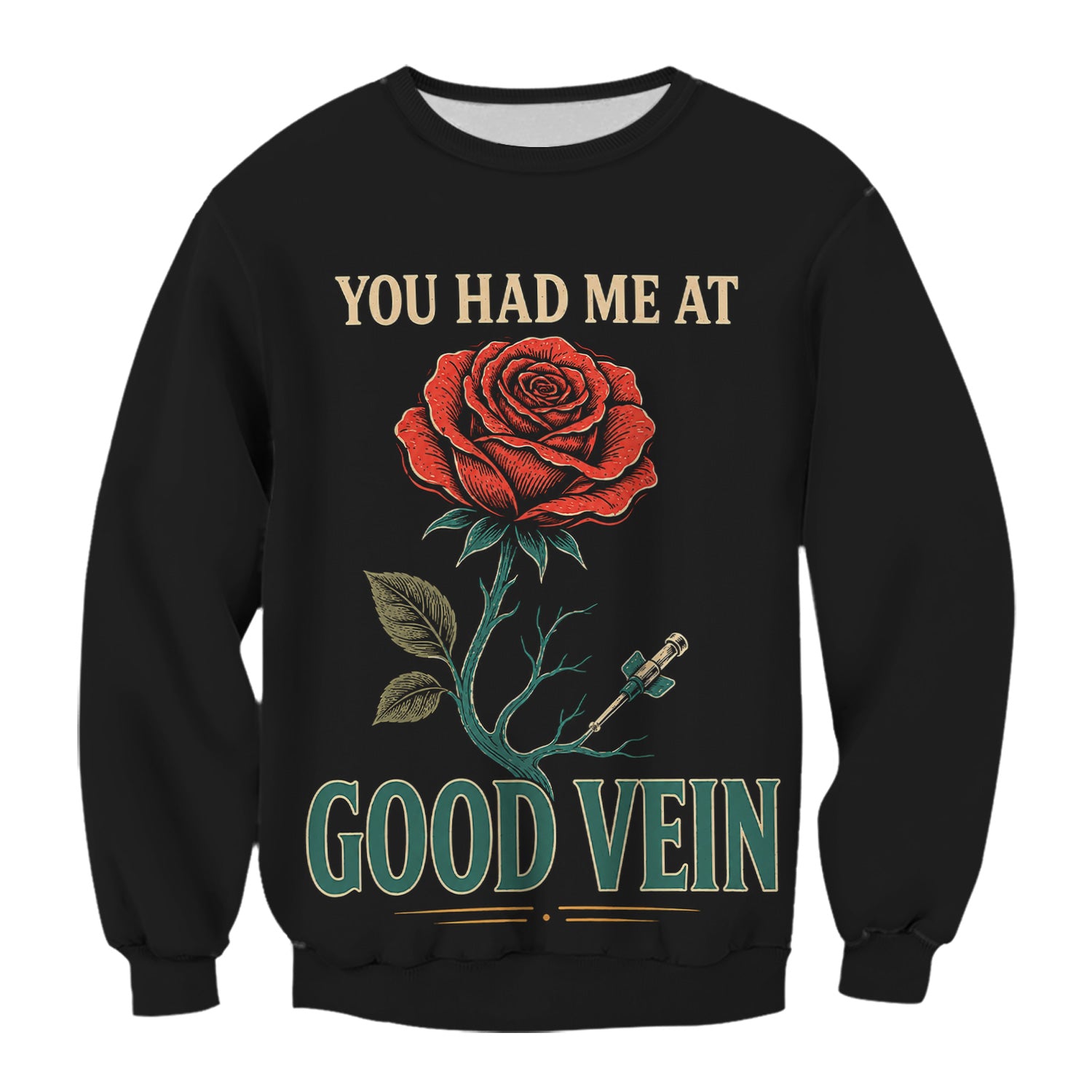 "You Had Me At Good Vein" Funny Nurse Scrub Top, Comfortable Scrubs for Nurses