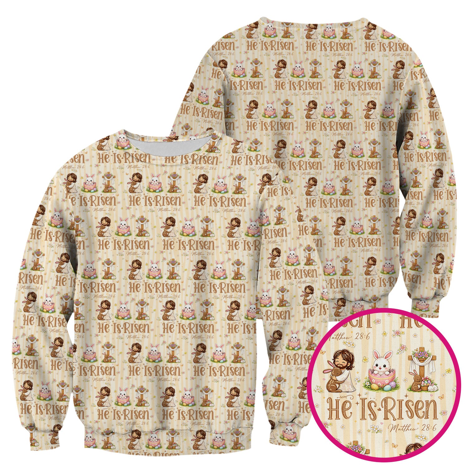 He Is Risen Jesus Easter Print Scrubs Nurses, Comfortable Scrubs for Nurses