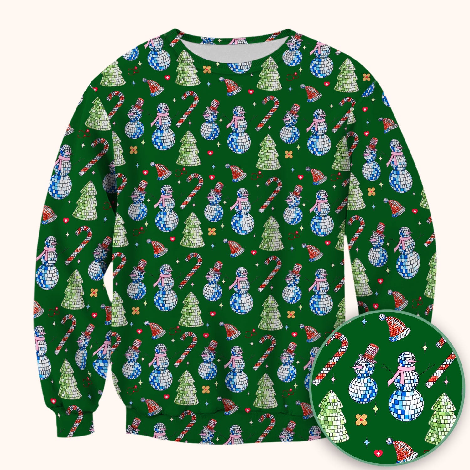 Funny Christmas Snowman Scrub Top for Women - Breathable Fabrics Med Uniform - Comfortable Scrubs for Nurses - Xmas Gift for Her