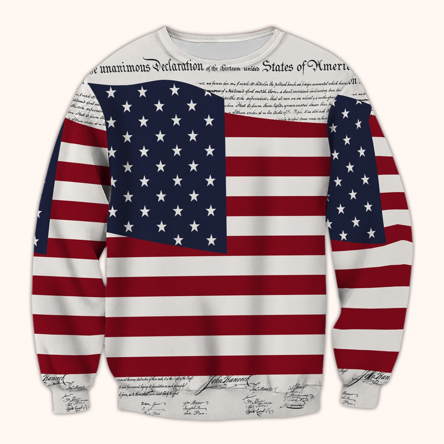 Patriotic Nurse American Flag Pattern Scrub Top, Comfortable Scrubs for Nurses
