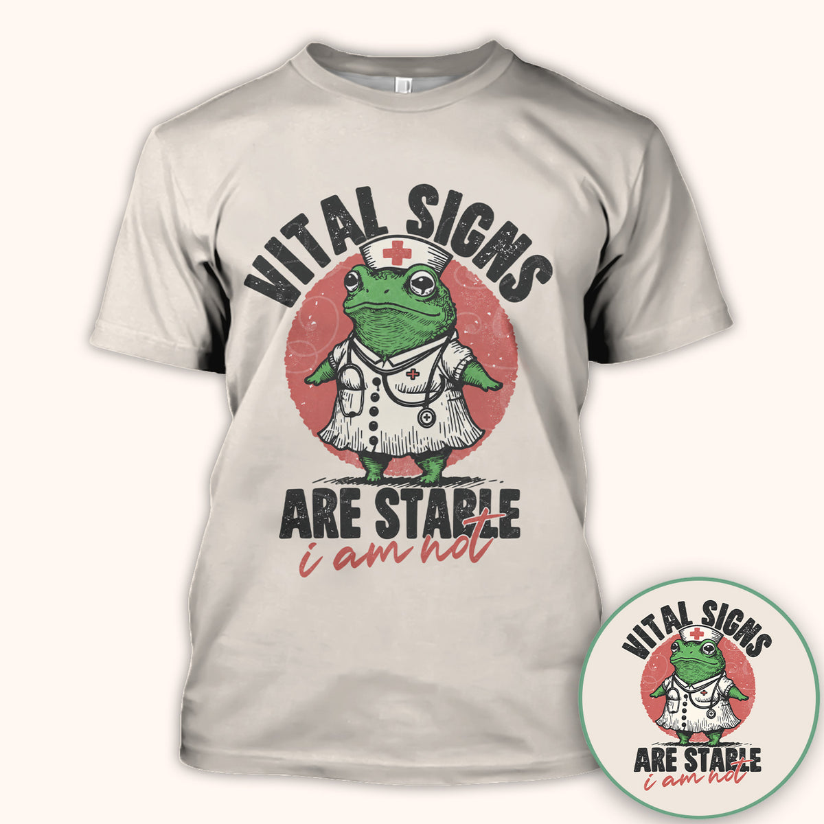 Title: Vital Signs Are Stable I Am Not Frog T-Shirt