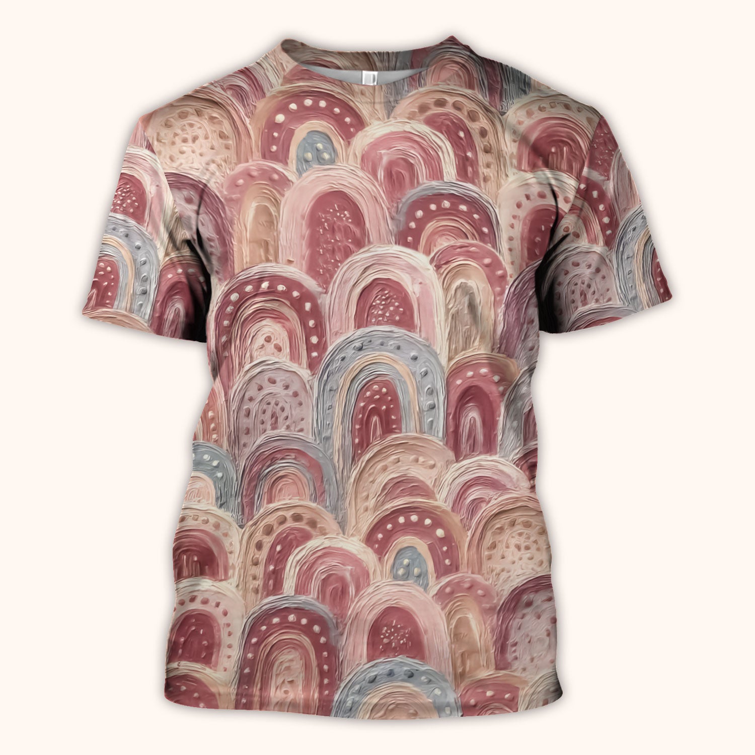 Aboriginal Dot Painting Scrub Top, Tracks And Dreamtime Journey Lines Medical Pattern Shirt, Breathable Fabrics Nursing Uniform