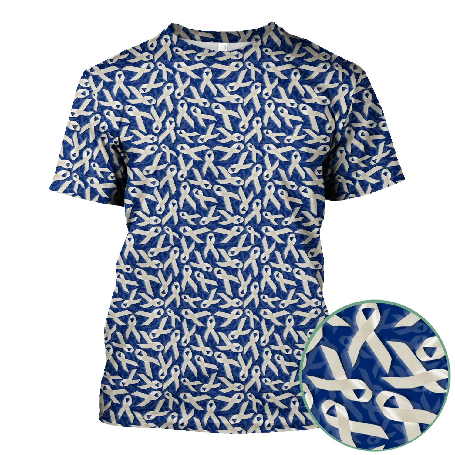 White Ribbon Lung Cancer Scrub Top - Awareness Nurse Shirt for Doctors & Nurses - Meaningful Gift for Survivors Supporters Loved Ones