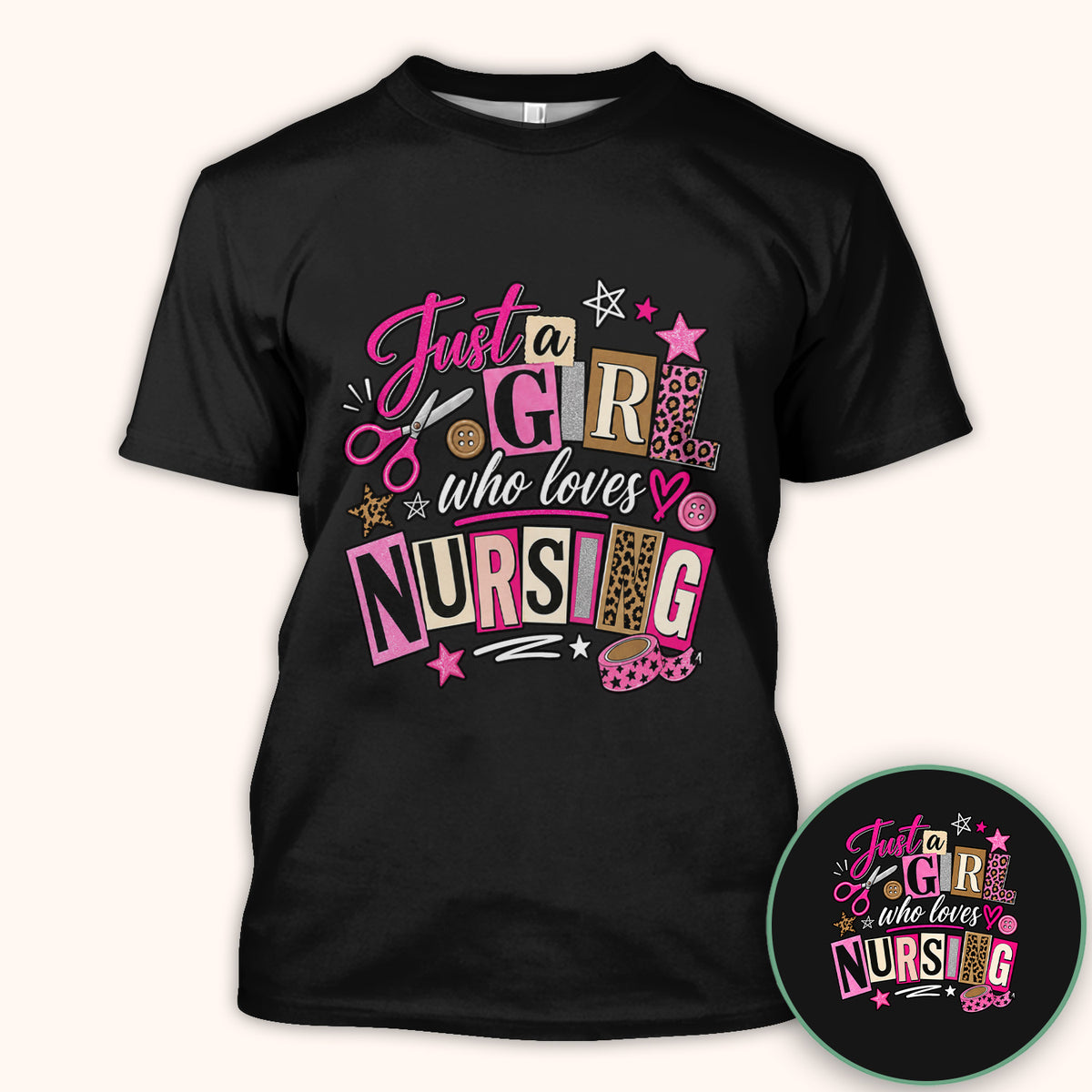 Just A Girl Who Loves Nursing T-Shirt
