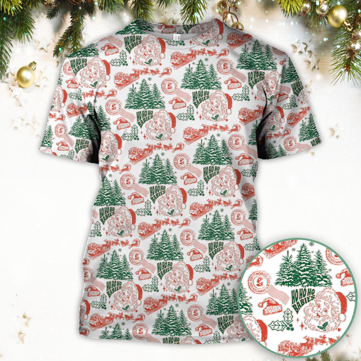Christmas Santa Scrub Top, Vintage Holiday Nurse Shirt, Festive Medical Uniform For Nursing