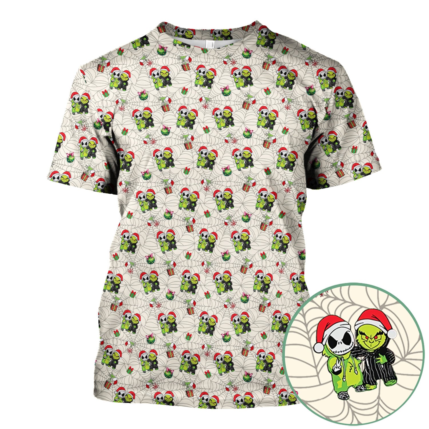 Festive Grinch Halloween Scrub Top - Merry Grinchmas Holiday Shirt for Nurses - Funny Christmas Gift for RN LPN CNA