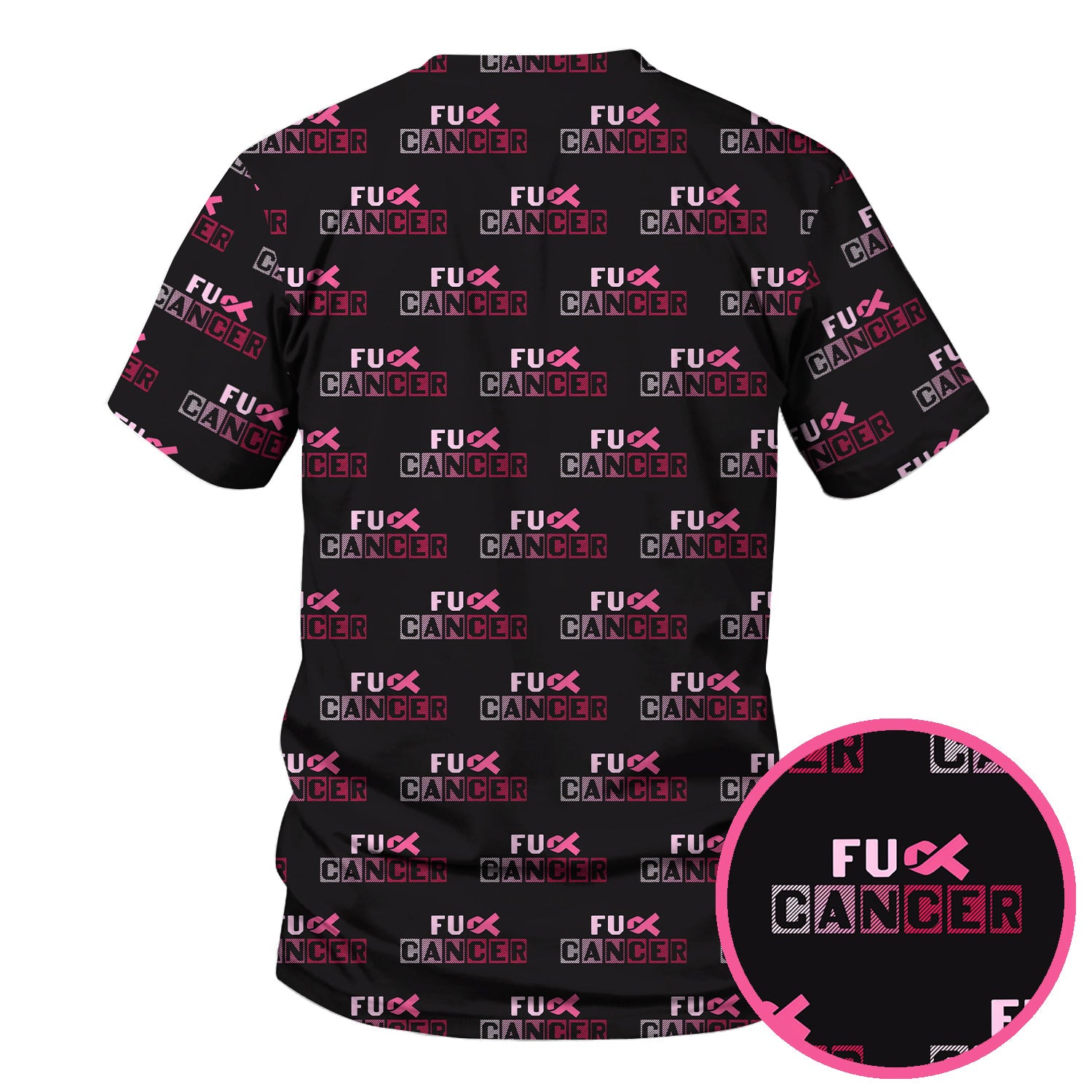 Breast Cancer Awareness Shirt - Pink Ribbon Nursing Top - Medical Uniform for Women - Support Cancer Fighters & Survivors