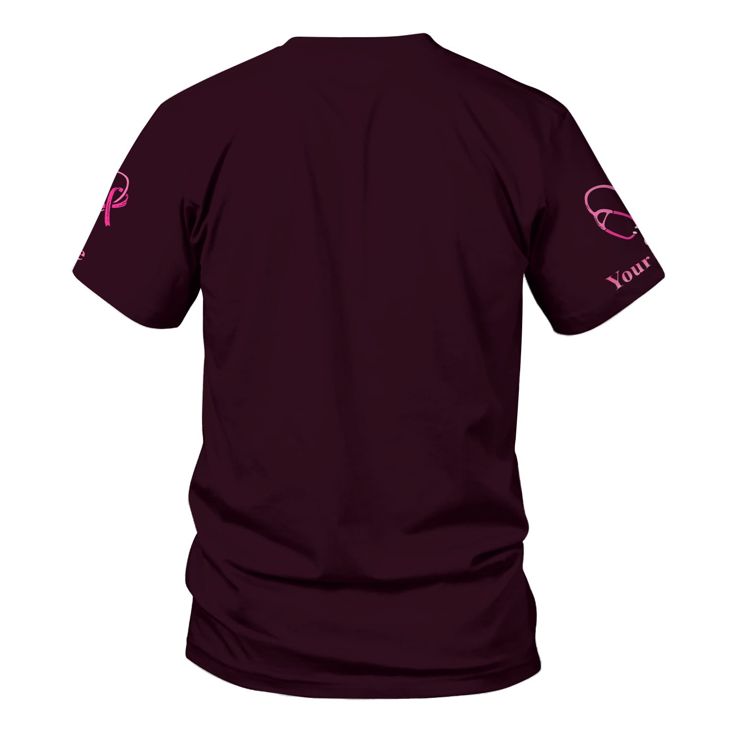 Custom Pink Ribbon Nurse Shirt for Women - Breast Cancer Awareness Halloween Tee - Gift for RN LPN CNA