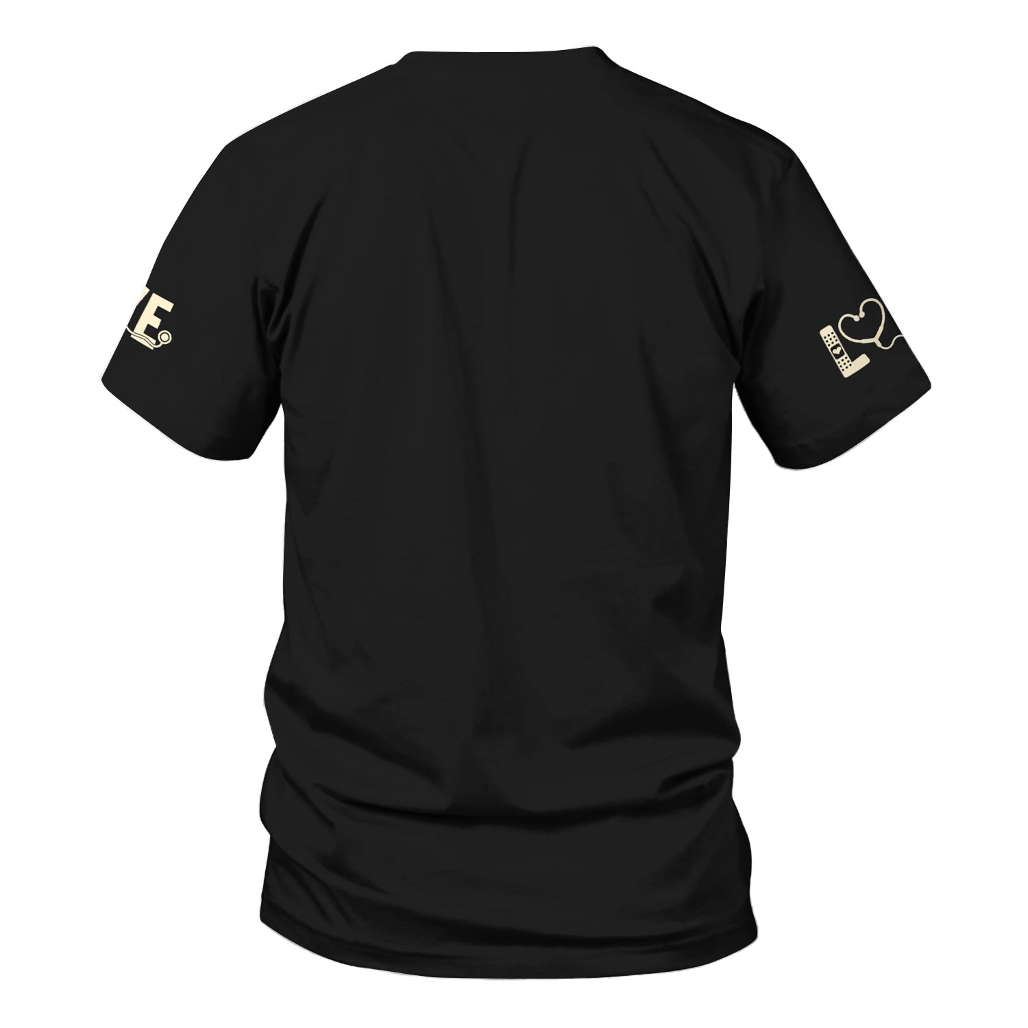 Personalized Skeleton Nurse Shirt - Messy Bun Hair & Leopard Print Graphic Tee - Gift for Women CNA & Healthcare Workers