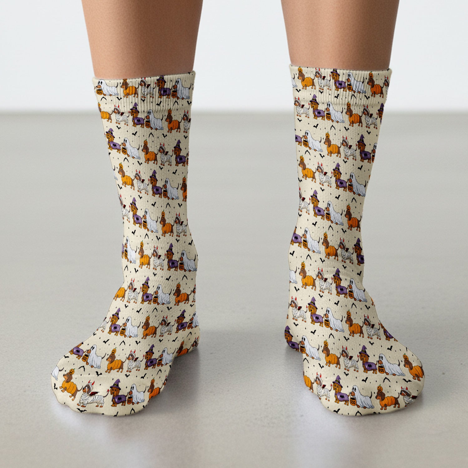 Halloween Dachshund for Veterinary Staff Socks, Adult Socks for Men and Women