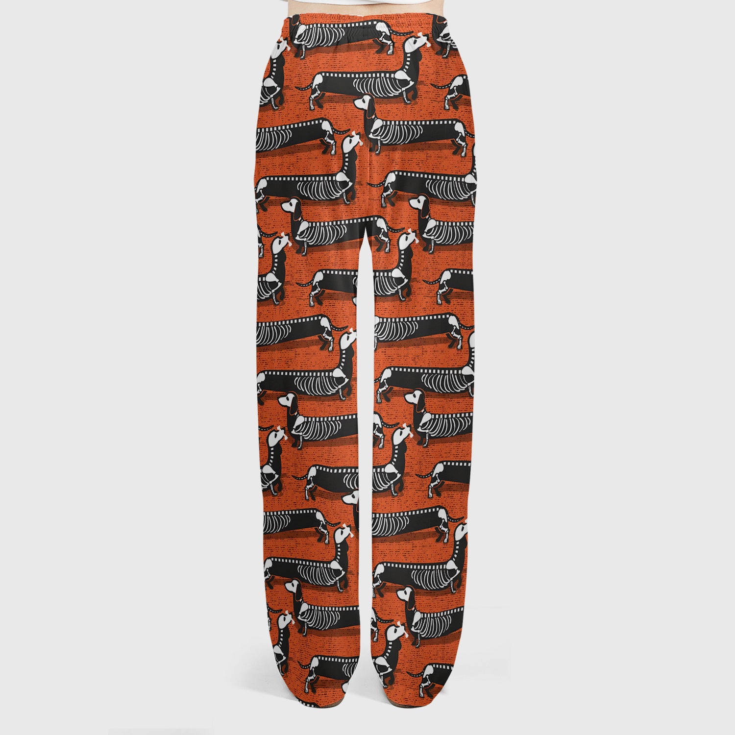 X-Ray Dachshund Skeleton Scrub Set, Scrub Pants and V Neck Top