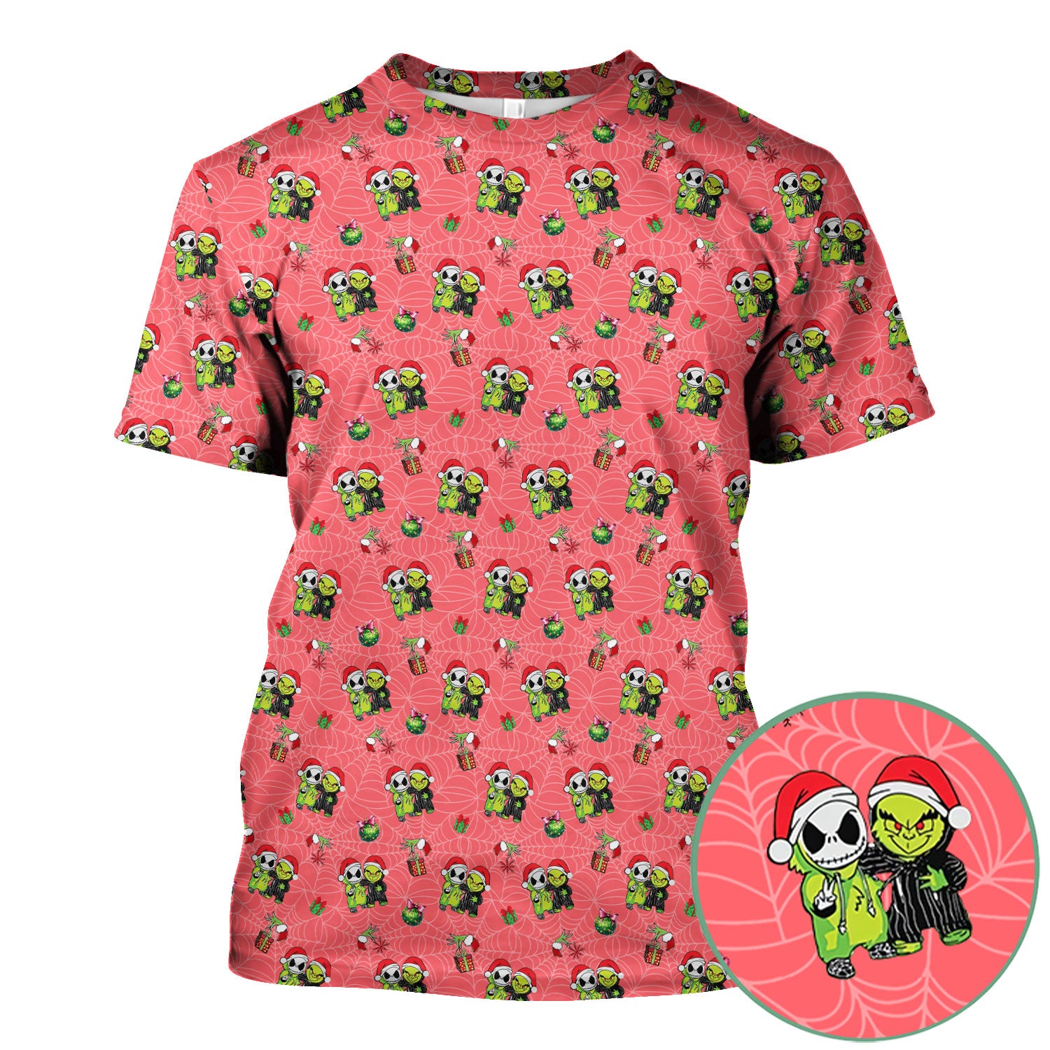 Festive Grinch Halloween Scrub Top - Merry Grinchmas Holiday Shirt for Nurses - Funny Christmas Gift for RN LPN CNA