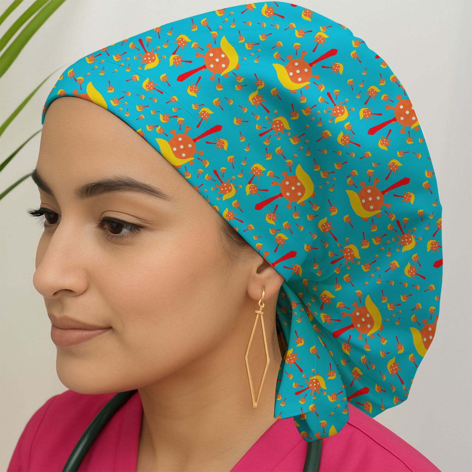 Ignorance Bouffant Scrub Caps for Women - Holiday Nursing Gift - Breathable Fabrics Caps Uniform