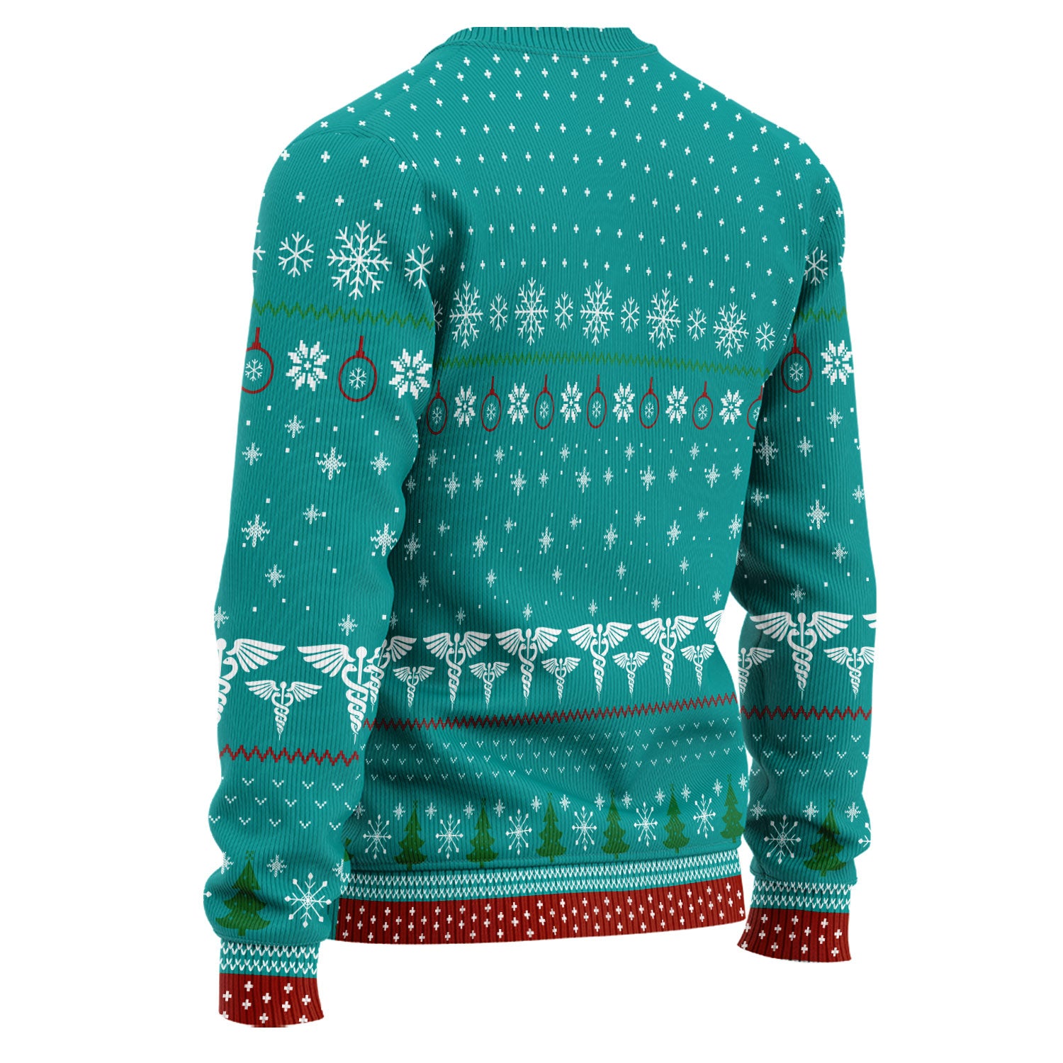 Retired Nurse Ugly Christmas Sweater, Funny Holiday Nurse Sweater, Rain Shine Sleet or Snow I’m Staying Home Uniform