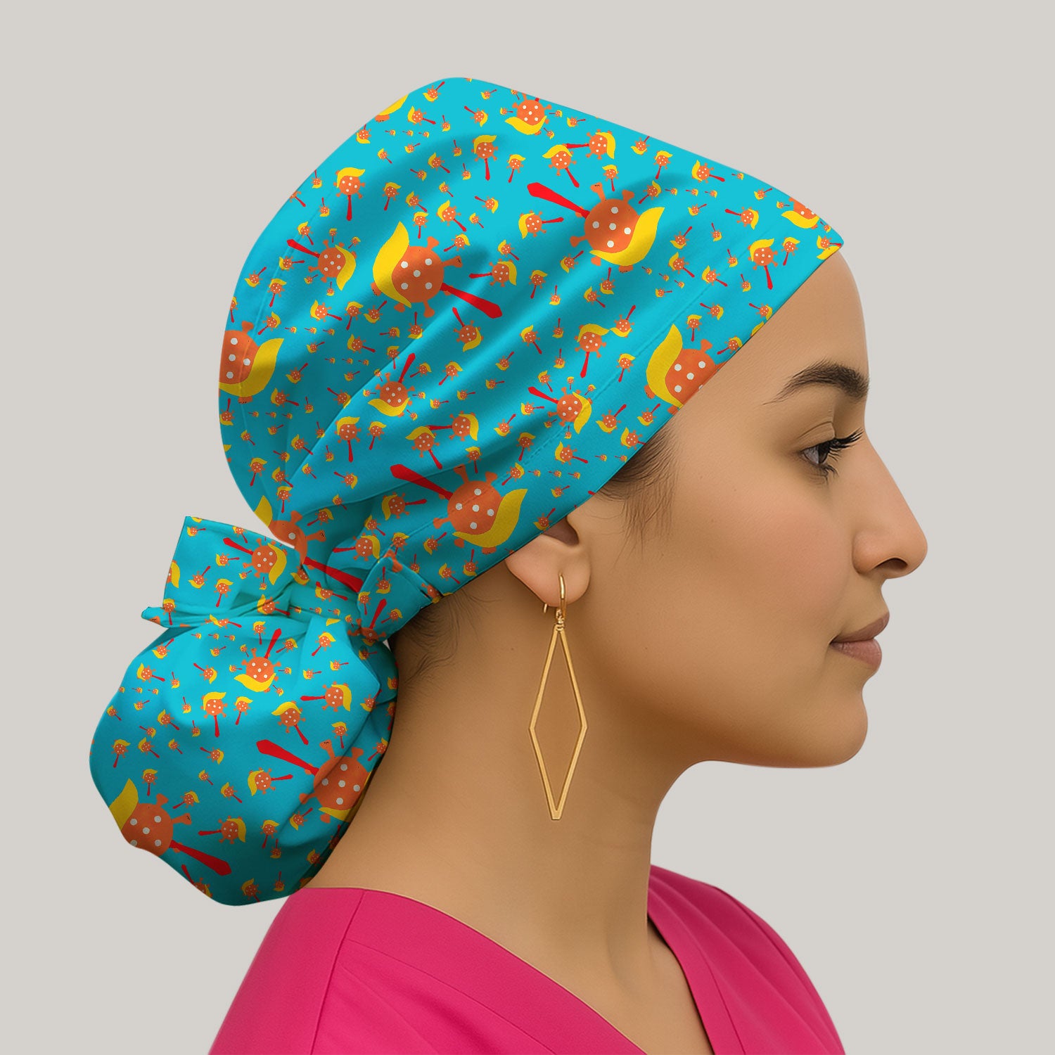 Ignorance Bouffant Scrub Caps for Women - Holiday Nursing Gift - Breathable Fabrics Caps Uniform