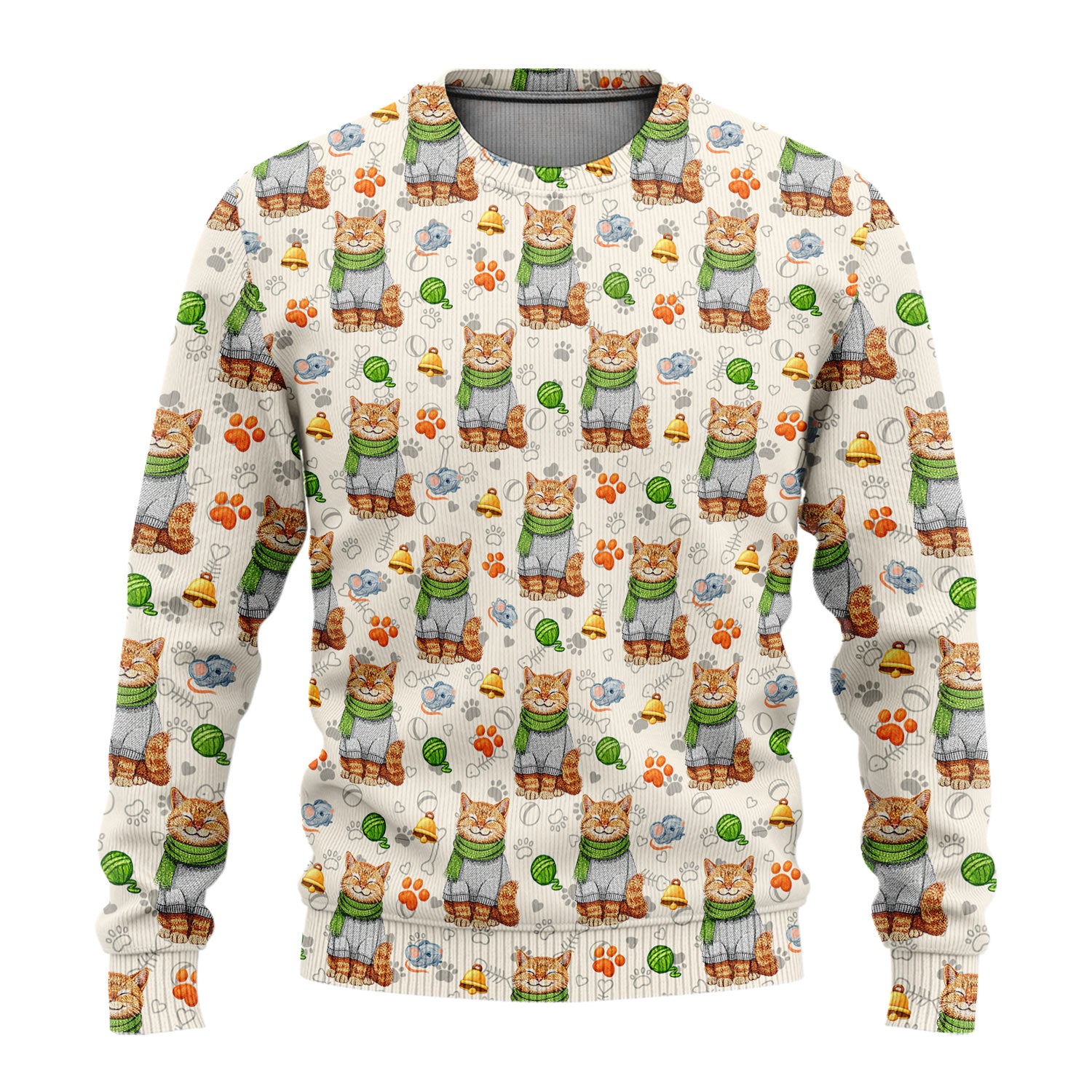 Adorable Cat Lover Nurse Scrub Set, Cute Cat Medical Pattern Shirt, Breathable Fabrics Nursing Uniform