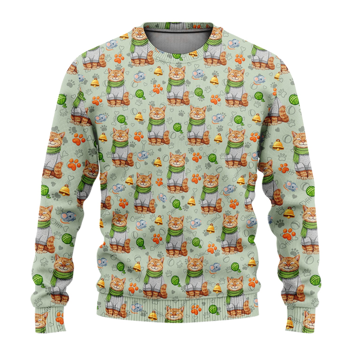 Adorable Cat Lover Nurse Scrub Set, Cute Cat Medical Pattern Shirt, Breathable Fabrics Nursing Uniform