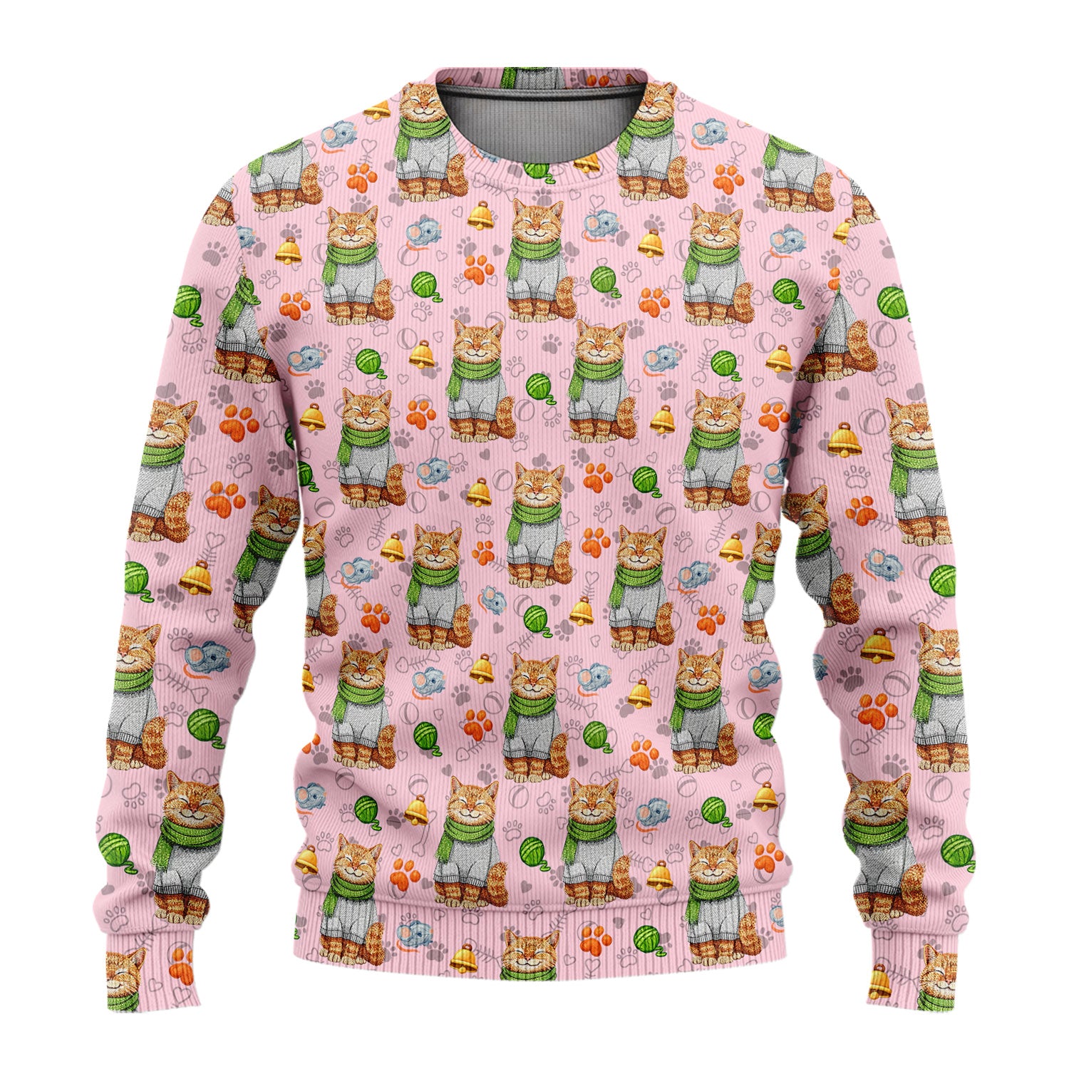Adorable Cat Lover Nurse Scrub Set, Cute Cat Medical Pattern Shirt, Breathable Fabrics Nursing Uniform