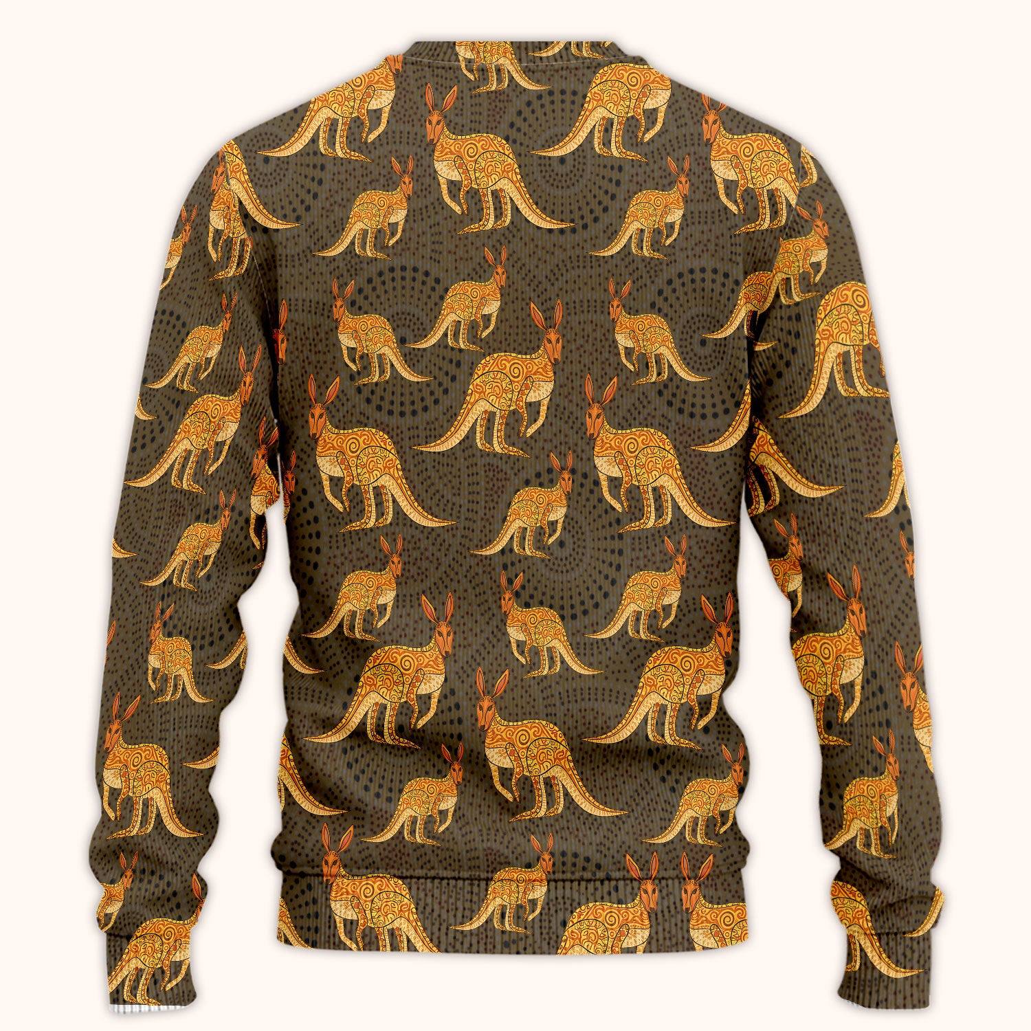 Australian Kangaroo Dot Art Inspired Nursing Scrub Set - Women Uniform