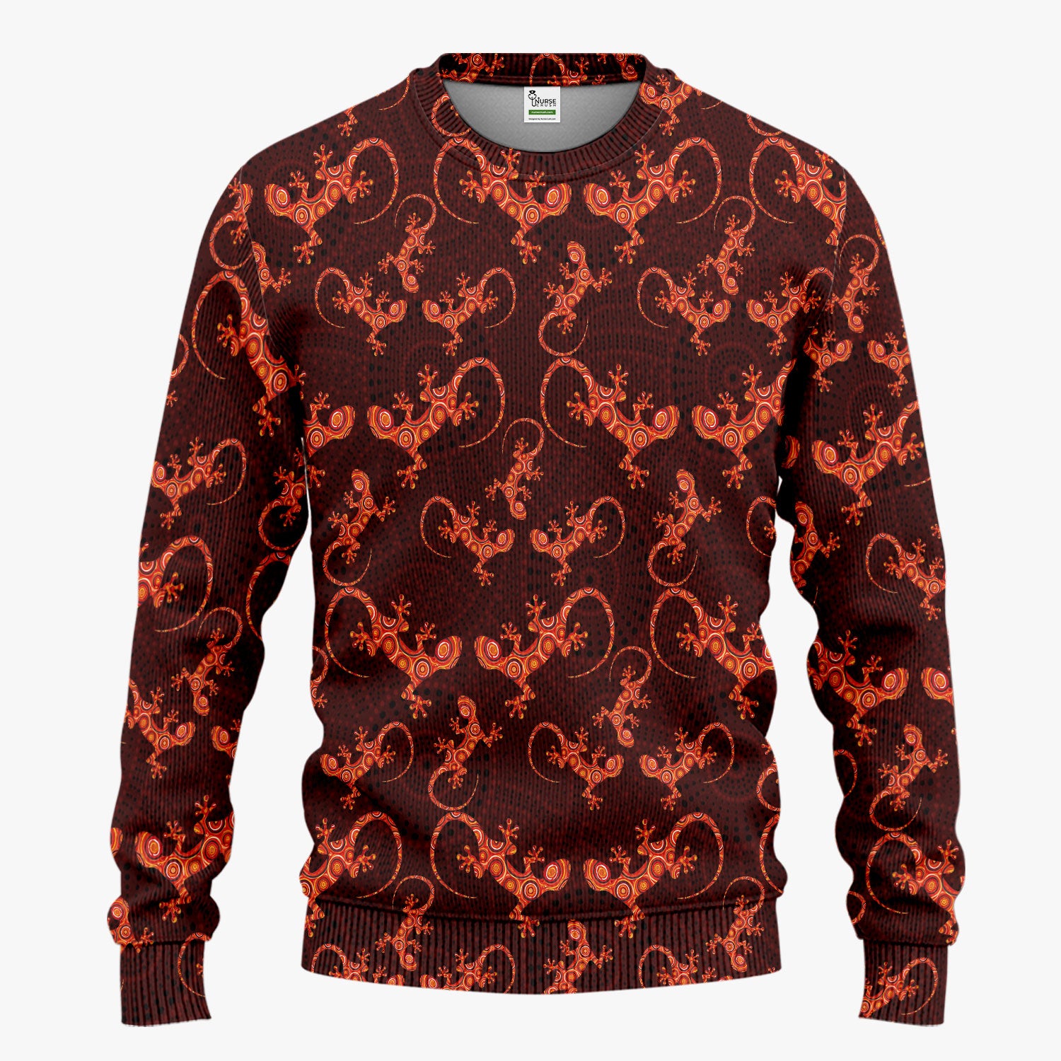 Australian Gecko Dot Art Inspired Nursing Scrub Set - Women Uniform