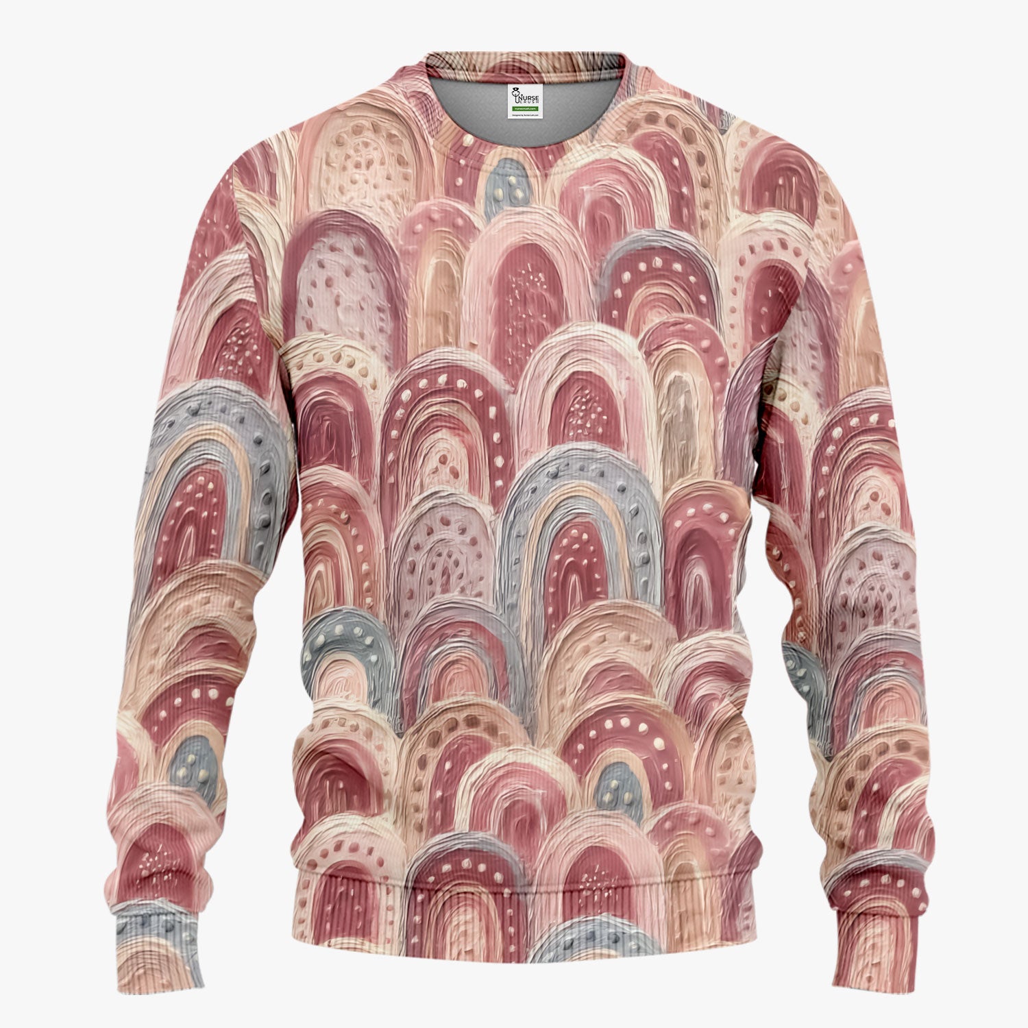 Aboriginal Dot Painting Scrub Set, Tracks And Dreamtime Journey Lines Medical Pattern Shirt, Breathable Fabrics Nursing Uniform