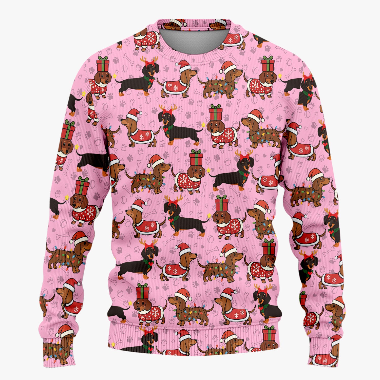 Funny Wiener Dog Scrub Set for Women - Santa's Favourite Nurse Gift - Funny Medical Uniform for RN CNA LPN