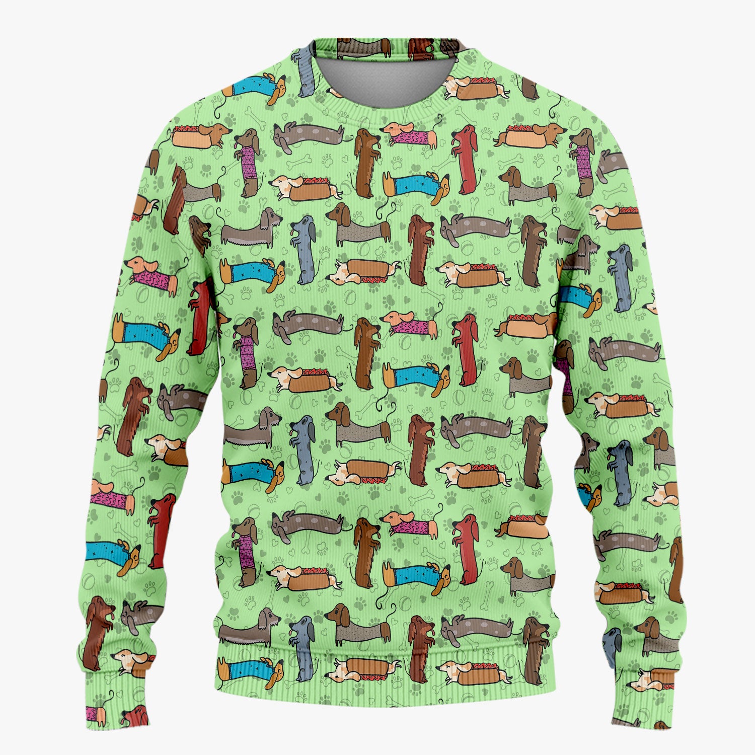 Cute Dachshund Women's Scrub Sets - Funny Sausage Dog Scrub Pants and V Neck Top - Breathable Med Uniform - Nursing Gift