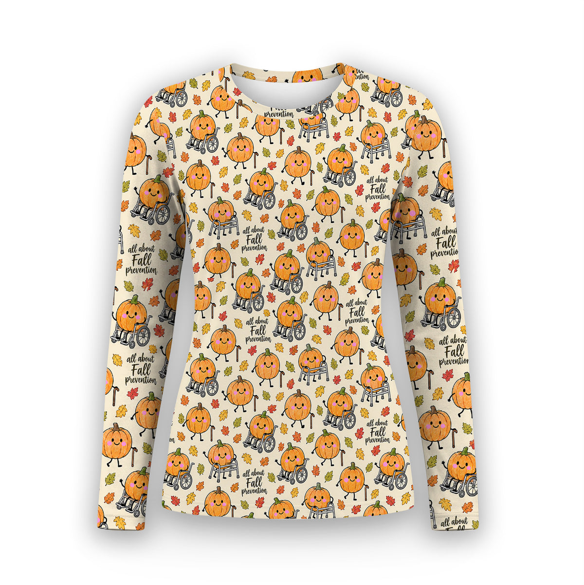 Buntes Neon-Katzen-Unterziehshirt, Langarmshirt für Pflegekräfte