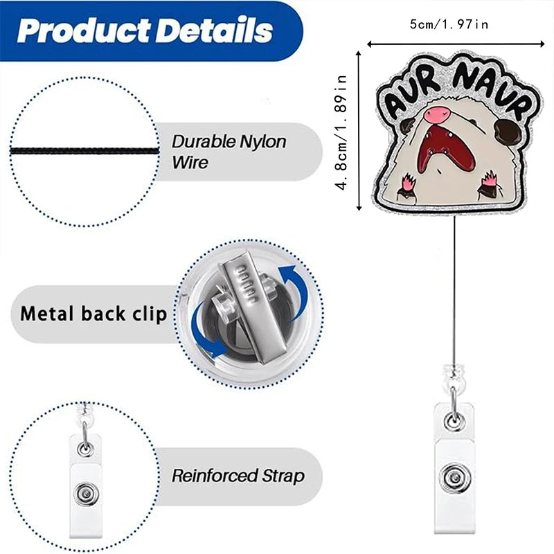 Aur Naur Nurse Badge Reel