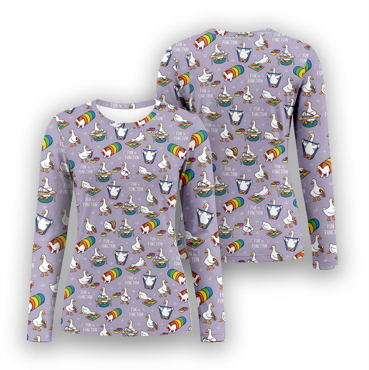 Buntes Neon-Katzen-Unterziehshirt, Langarmshirt für Pflegekräfte