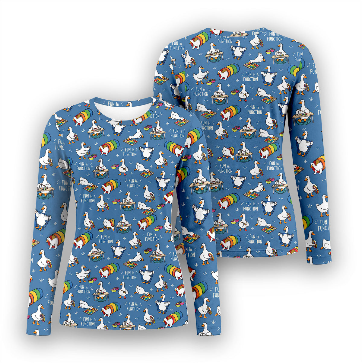 Buntes Neon-Katzen-Unterziehshirt, Langarmshirt für Pflegekräfte