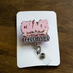 Chaos Coordinator Nurse Badge Reel