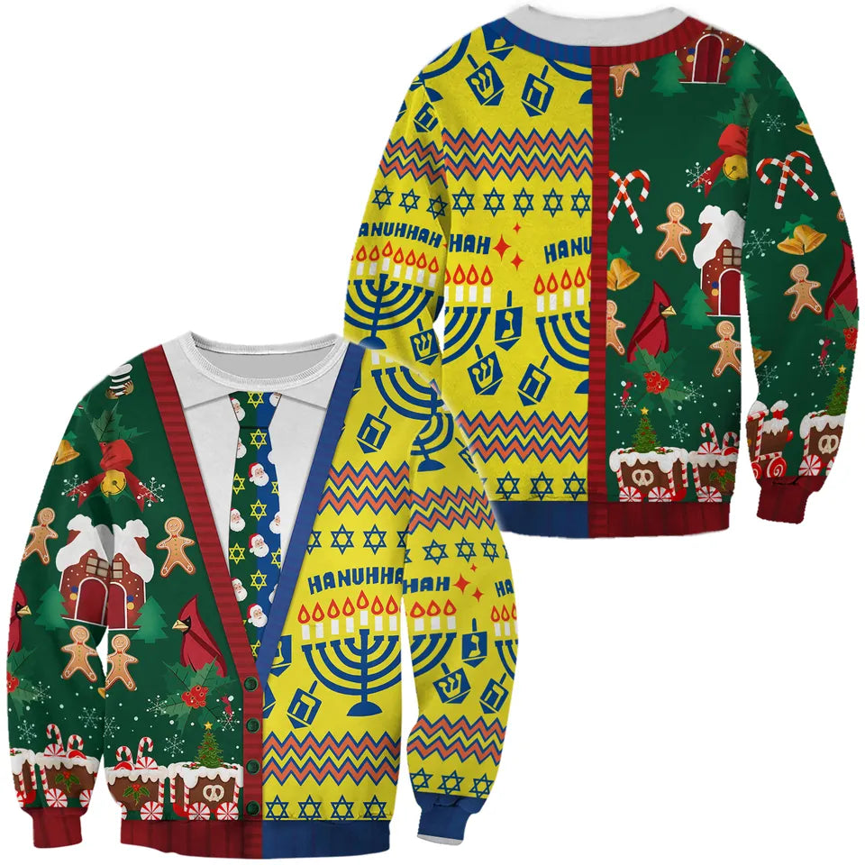 Nurse Ugly Christmas Sweater, Funny Christmas And Hanukkah Cadigan Costume Ugly Sweater, Xmas SweaterFor Nursing