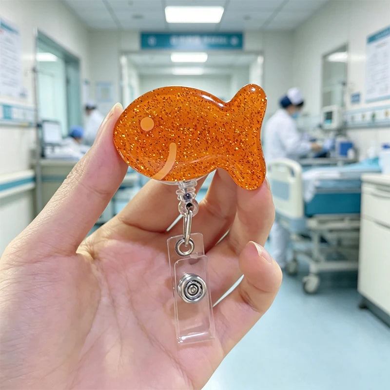 Golden Fish Badge Reel
