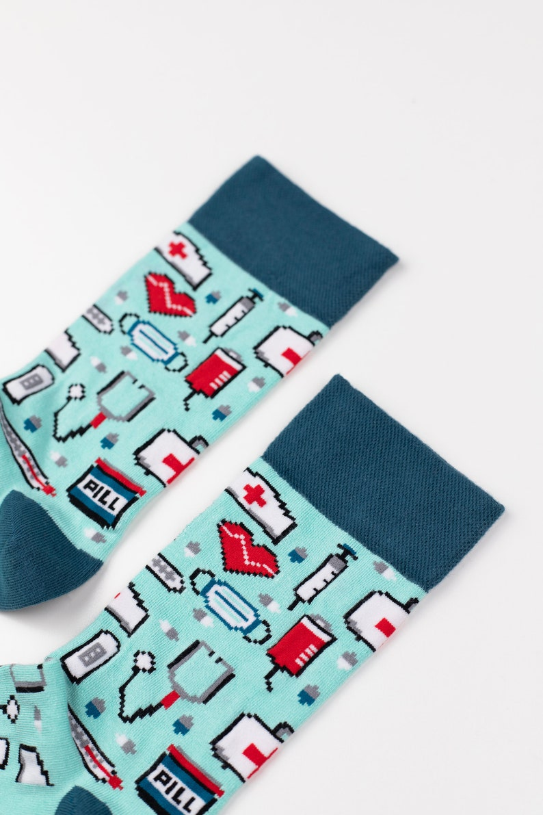 Funny Stethoscope Nurse Socks, Medical Socks For Nurse, Gift For Nursing