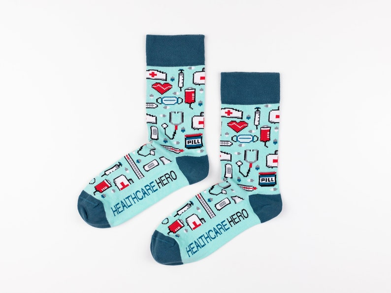 Funny Stethoscope Nurse Socks, Medical Socks For Nurse, Gift For Nursing