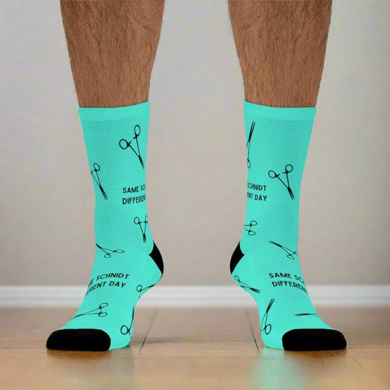 Same Schnidt Different Day OR Nurse Gift, Socks For Nurse Doctor, Adult Socks For Men And Women