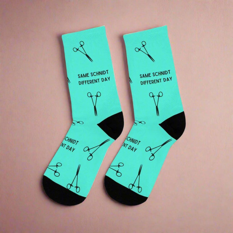 Same Schnidt Different Day OR Nurse Gift, Socks For Nurse Doctor, Adult Socks For Men And Women