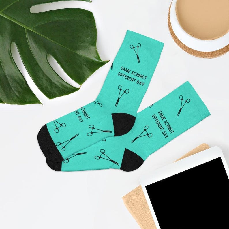 Same Schnidt Different Day OR Nurse Gift, Socks For Nurse Doctor, Adult Socks For Men And Women
